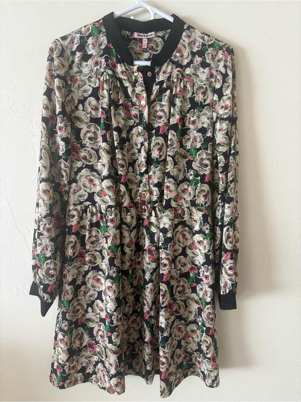 Juicy Couture Covent Garden Dress Cottage Core Floral Size 10
